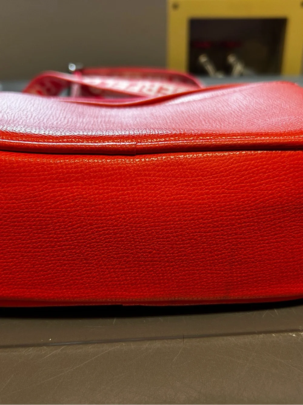 Karl Lagerfeld Bright Red Crossbody Bag with Character Patch
